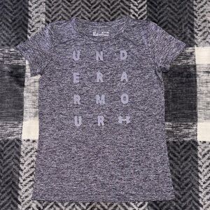 Under Armour Women's Heathered Gray Short Sleeve Tee